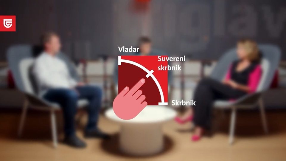 Grafika premika arhetipa od vladarja k suverenemu skrbniku