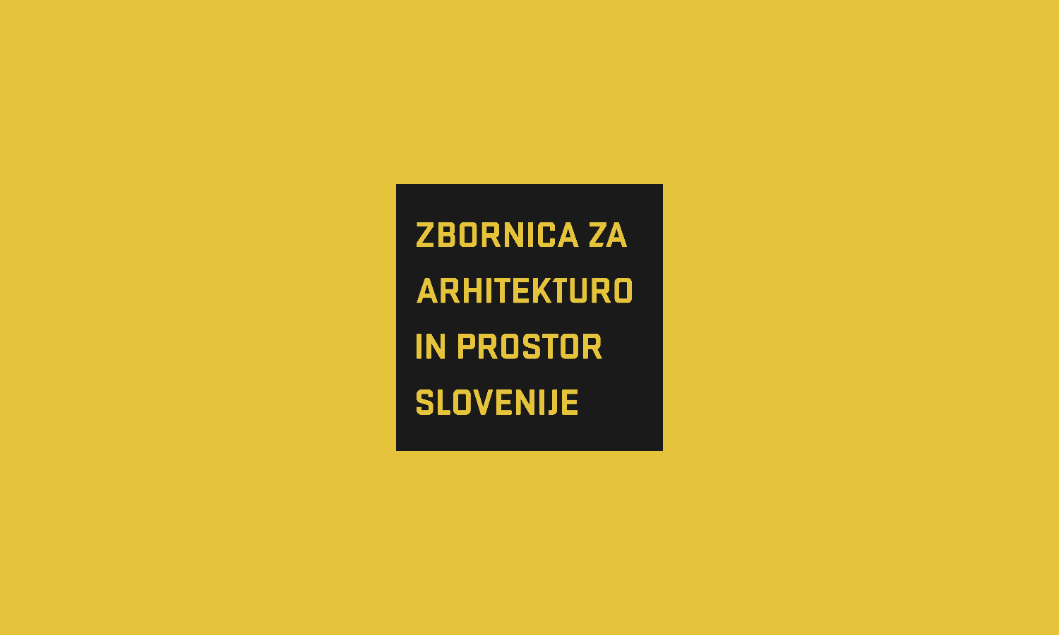 Logotip Zbornice za arhitekturo in prostor Slovenije